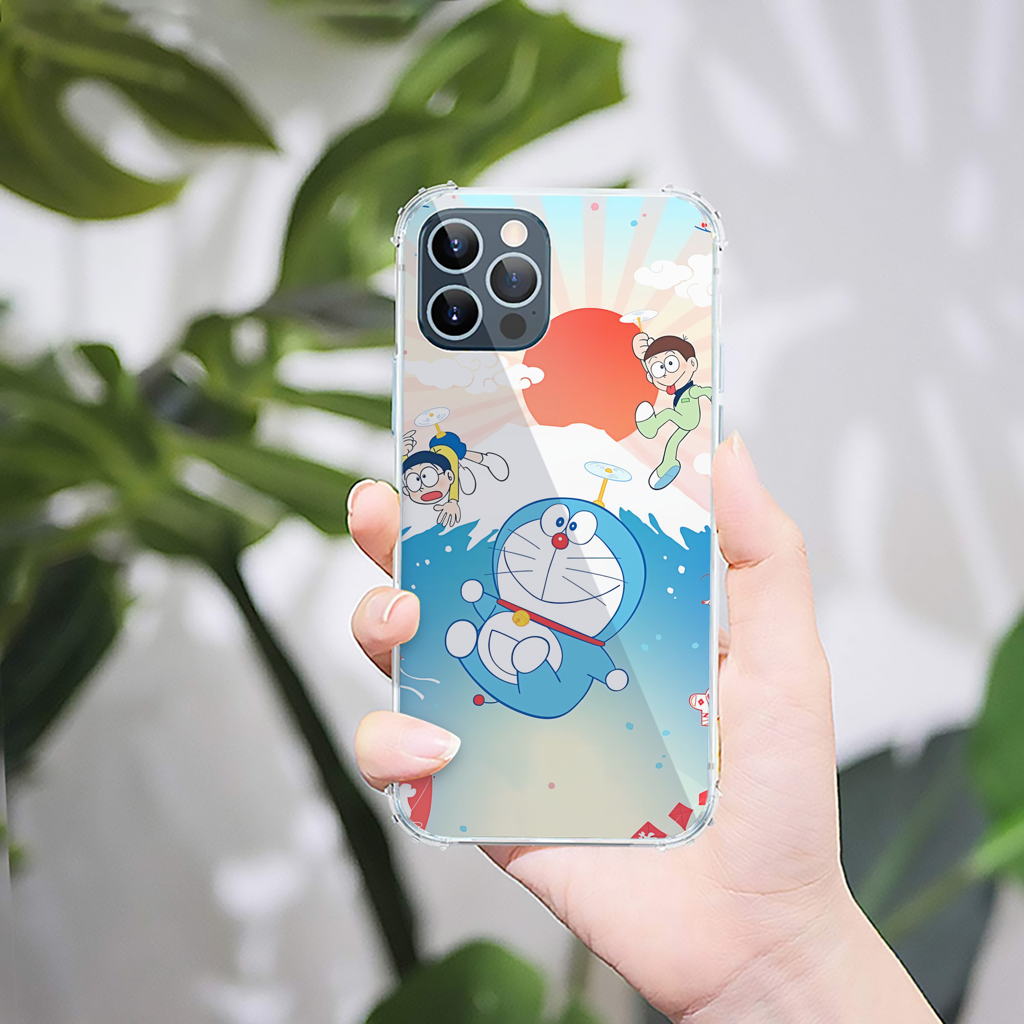 （画像用） ドラえもん Doraemon 【iPhone 12シリーズ対応】透明スマホケース（クリアソフトケース）
